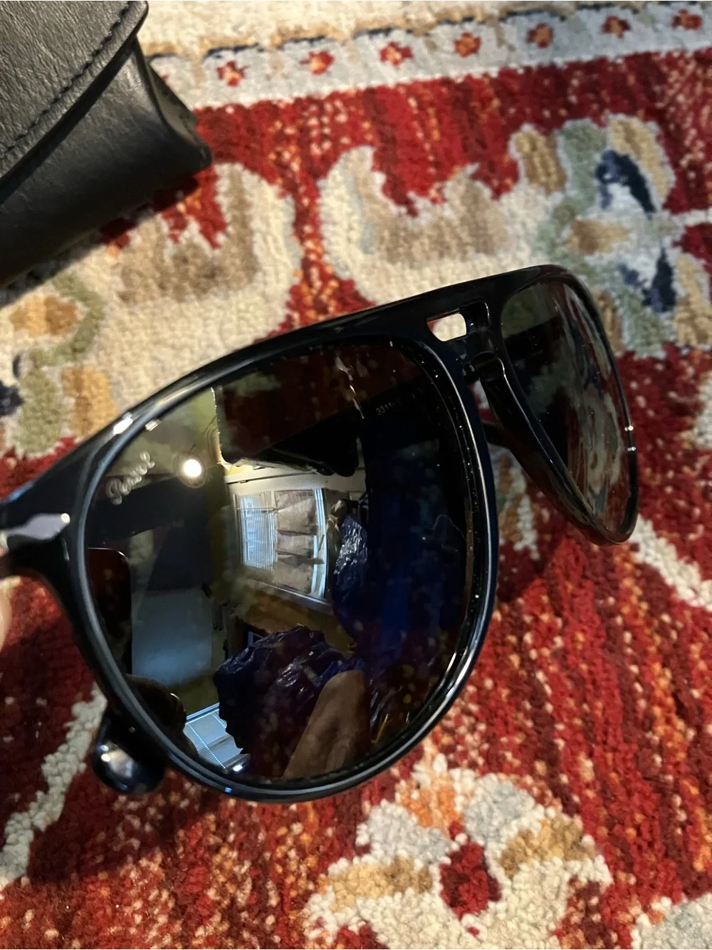 Persol 3301-S Sunglasses Black Unisex - Picture 2 of 8